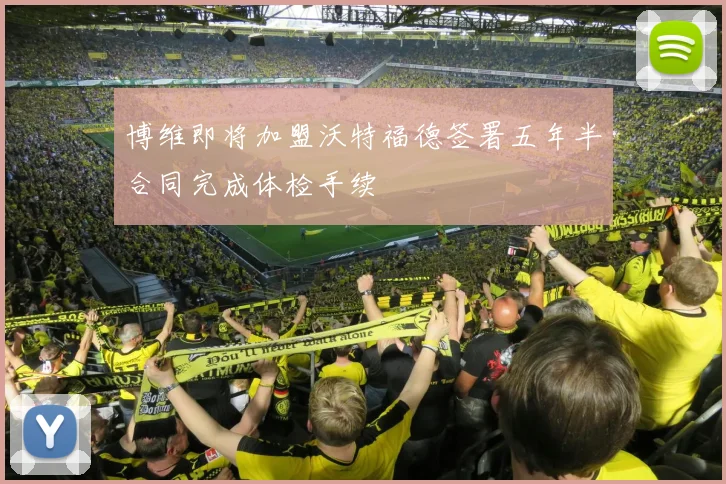 博维即将加盟沃特福德签署五年半合同完成体检手续
